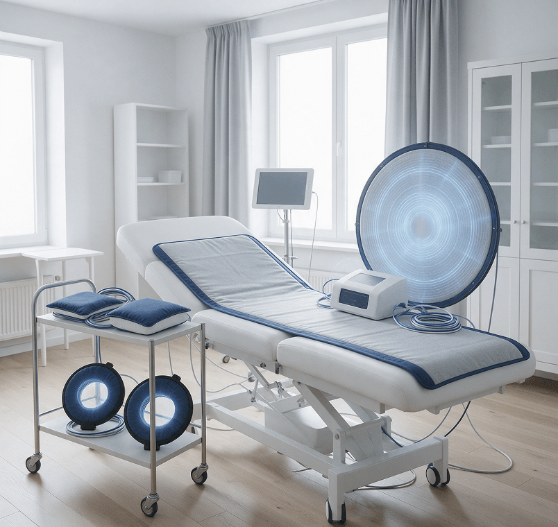 Patient receiving Pulsed Electromagnetic Field Therapy